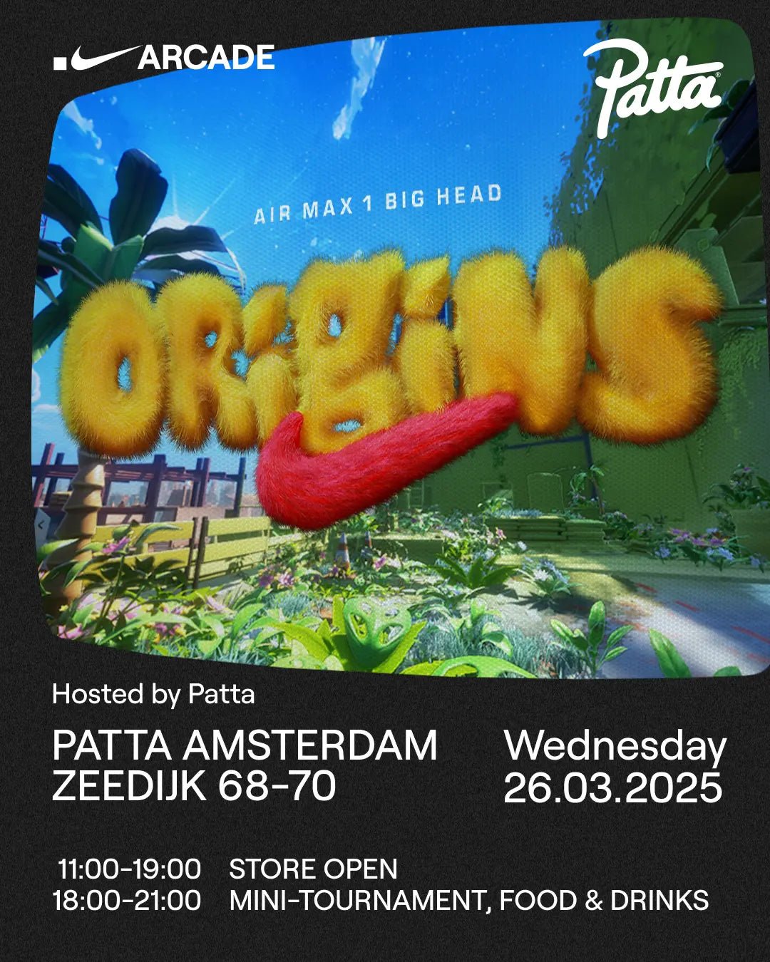 Air Max 1 Big Head at Patta Amsterdam - Patta