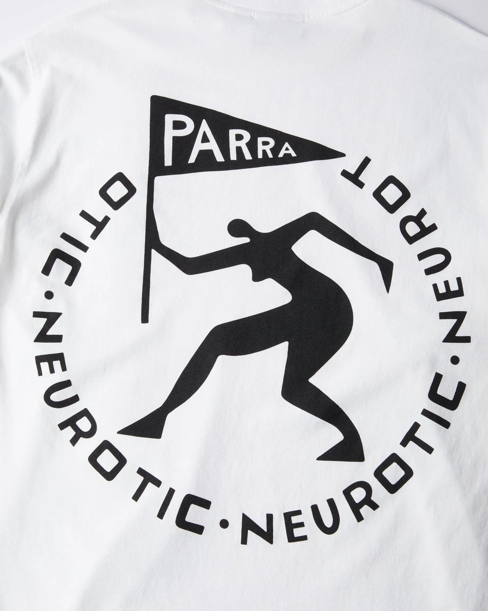 byParra Neurotic Flag Long Sleeve T-shirt (White) ByParra