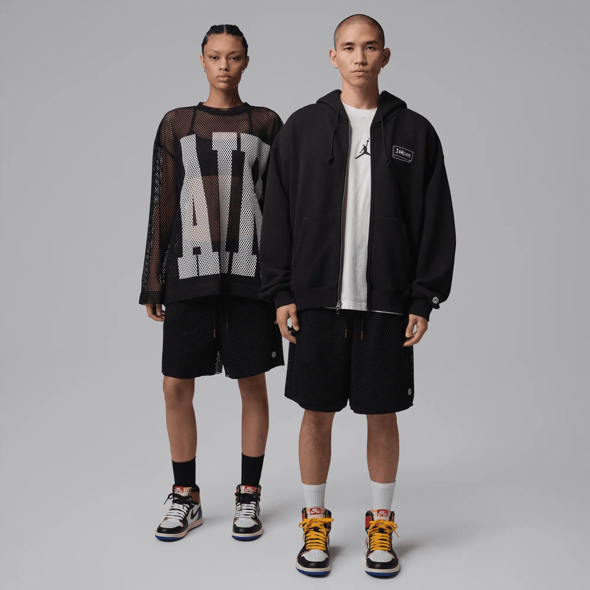 Jordan x Union x Fragment ''Mesh'' Shorts (Black/Pale Ivory) Jordan