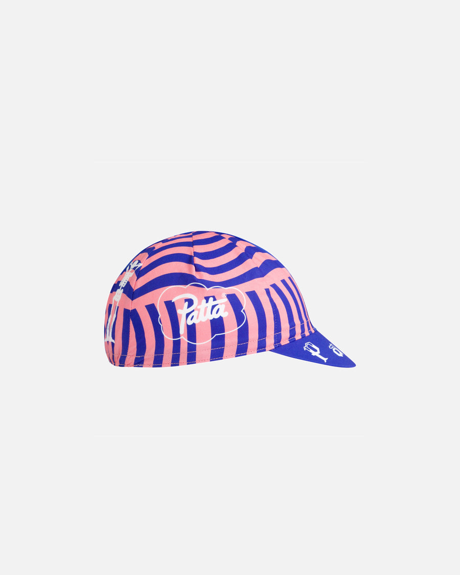 Patta x Rapha Cap II (Flamingo Pink/Royal Blue)