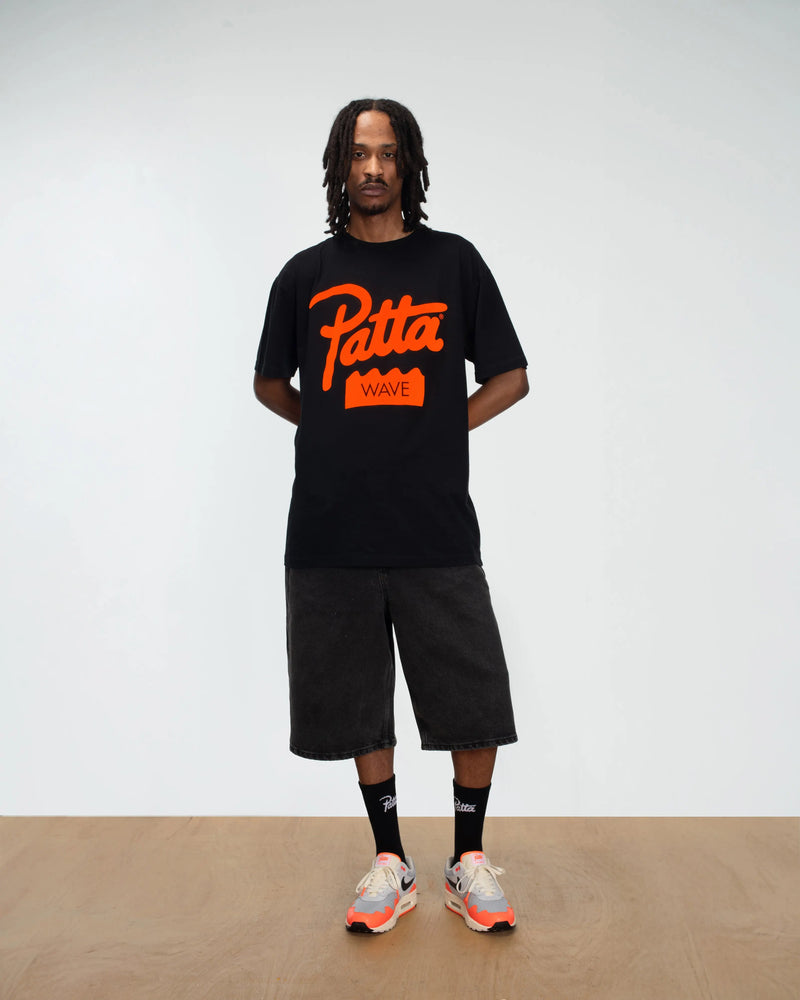 Patta Wave T-Shirt (Black) Patta