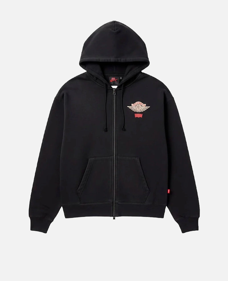 Jordan x Levi's ® Zip Hoodie ''Black'' (Black/Pale Ivory/Gym Red) Jordan