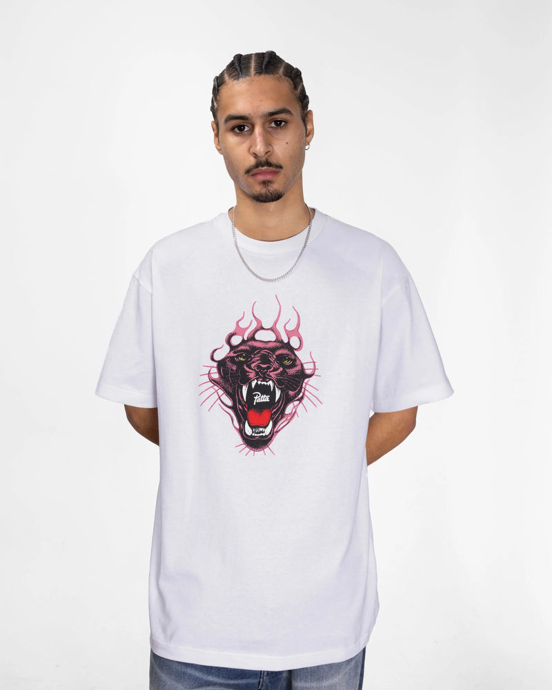 Patta Fire Panther T-Shirt (White) Patta