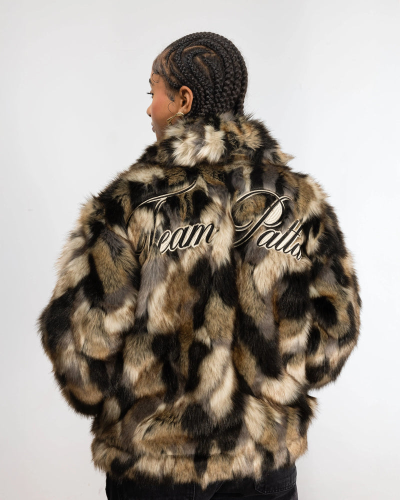 Patta Faux Fur Patchwork Jacket (Multi) Patta