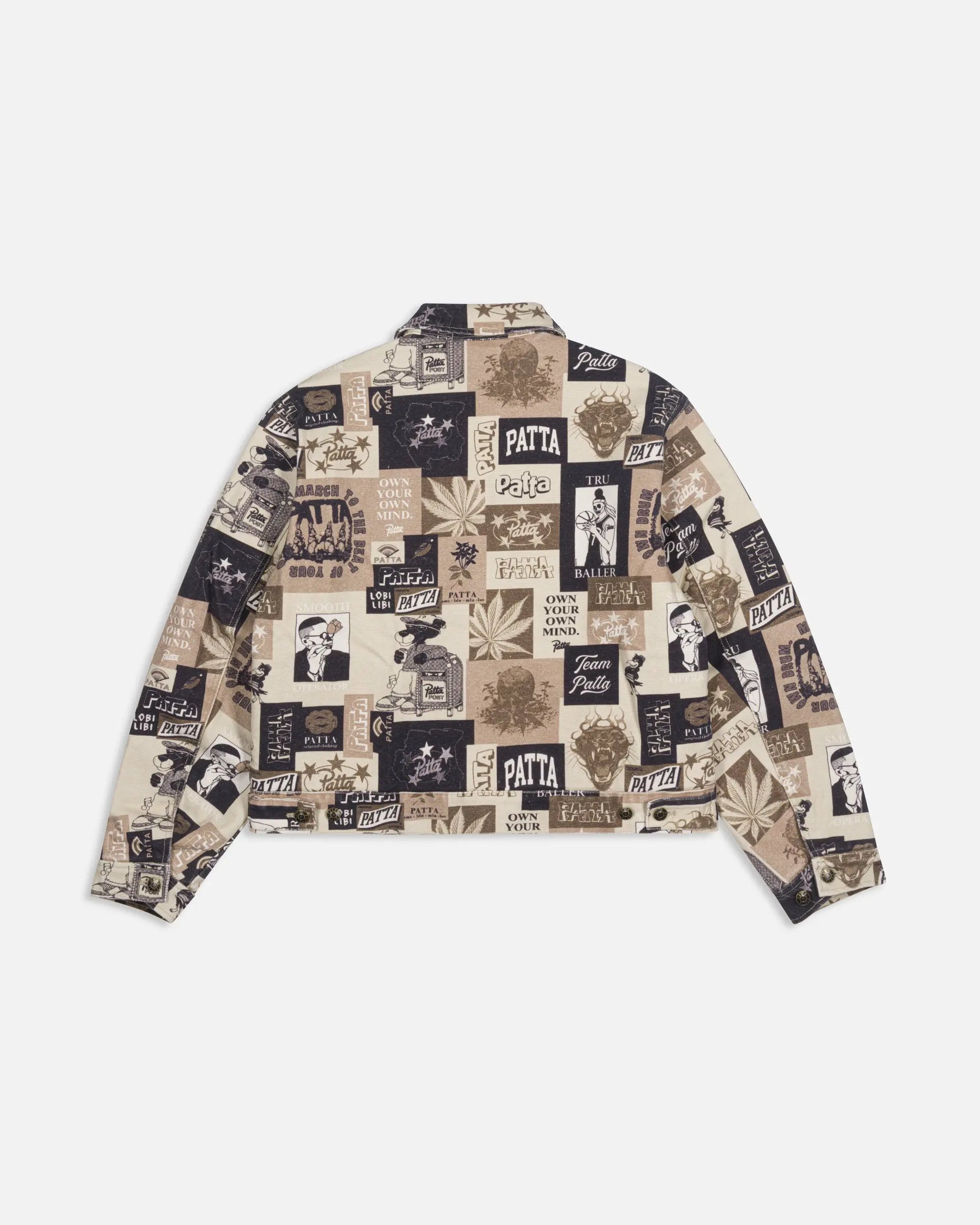 Patta Collage Insulated Canvas Jacket (Multi) Patta