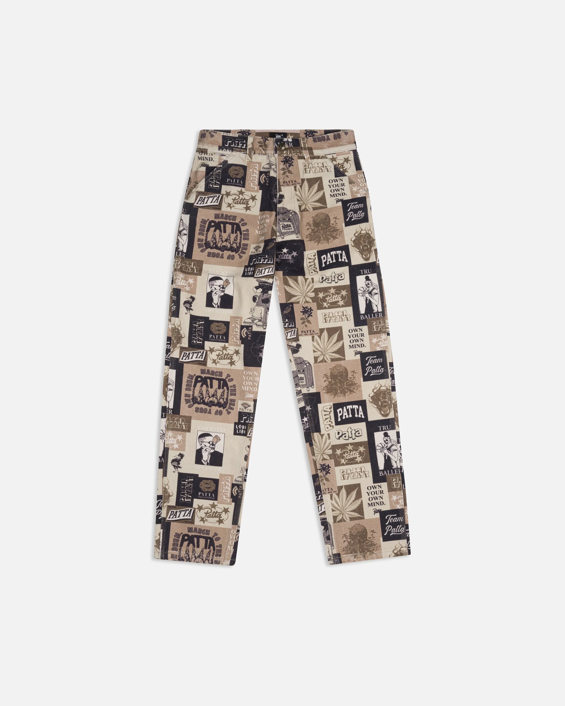 Patta Collage Canvas Pants (Multi) Patta