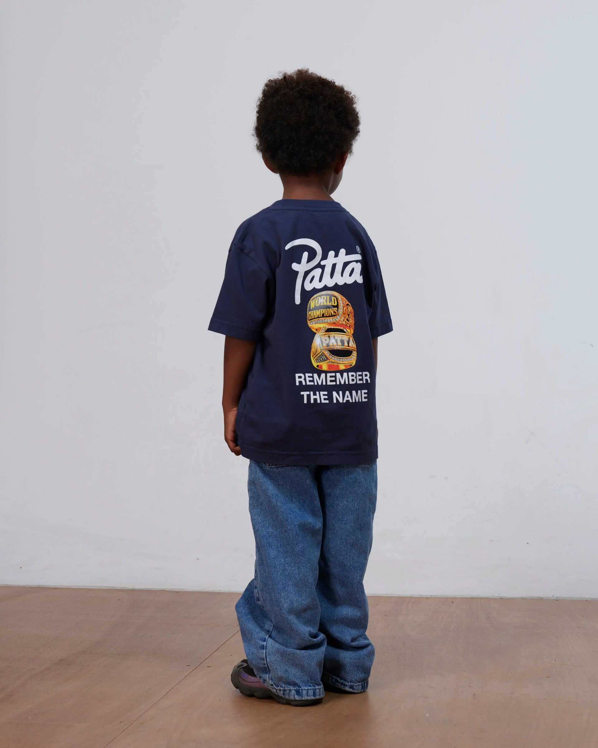Patta Kids Championship T-Shirt (Black Iris) Patta