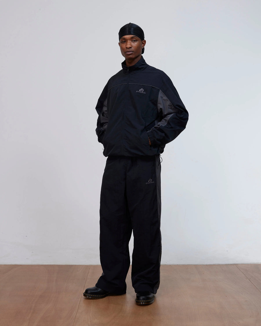 Patta Panelled Track Top (Black) Patta