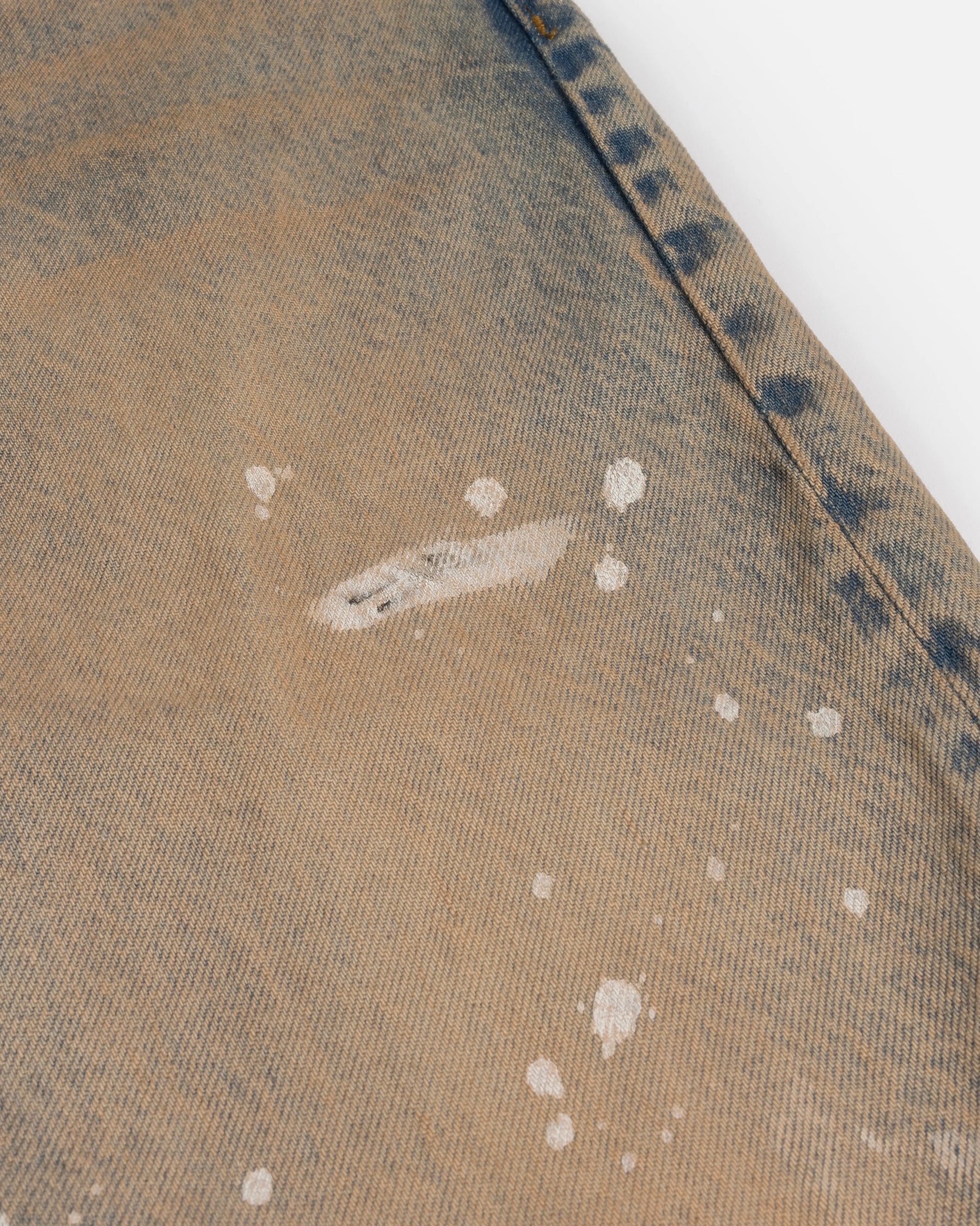 Patta Dirty Splatter Straight Leg Denim Pants (Sandwashed Light Blue Denim) Patta