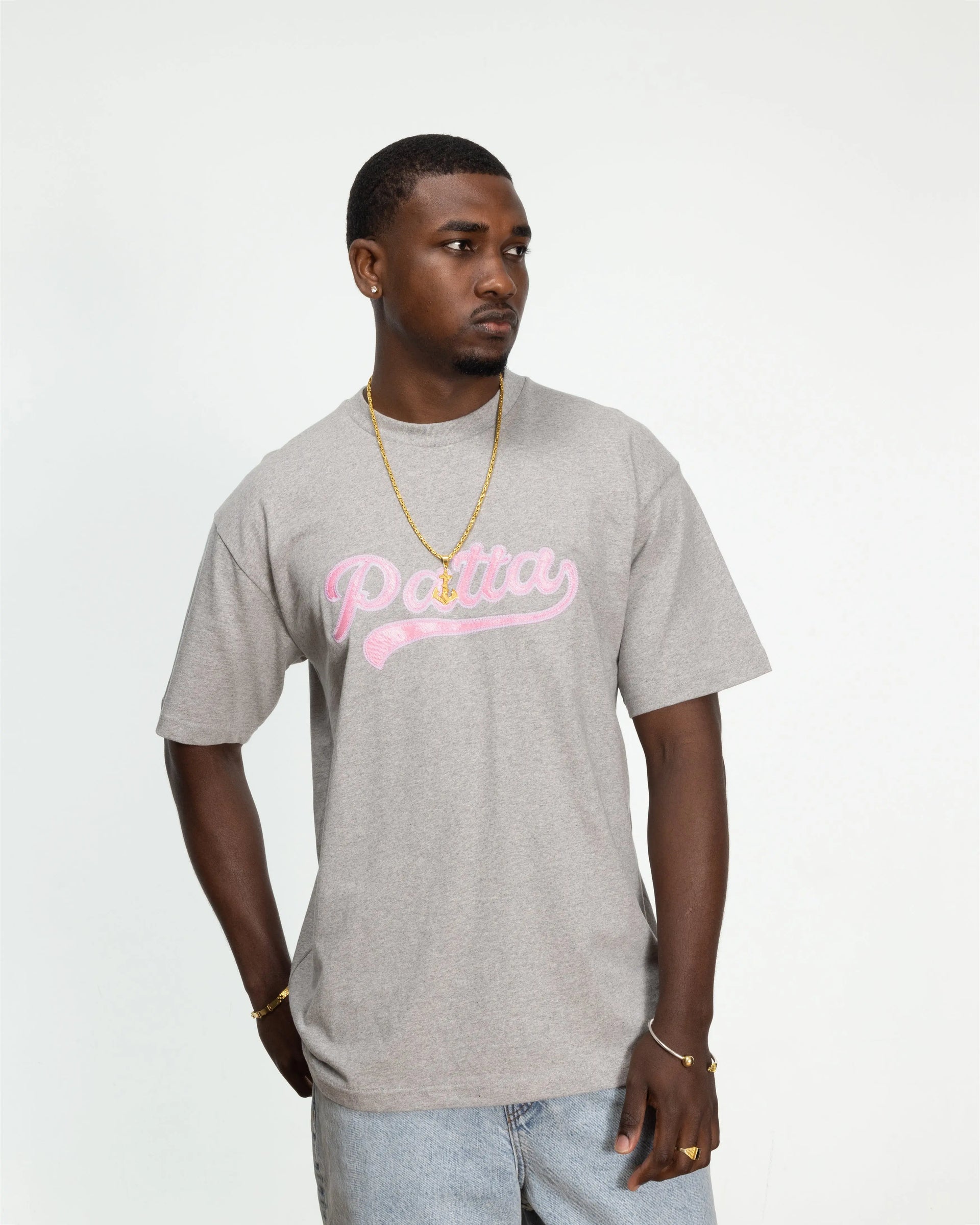 Patta Logo Tail T-Shirt (Grey heather) Patta
