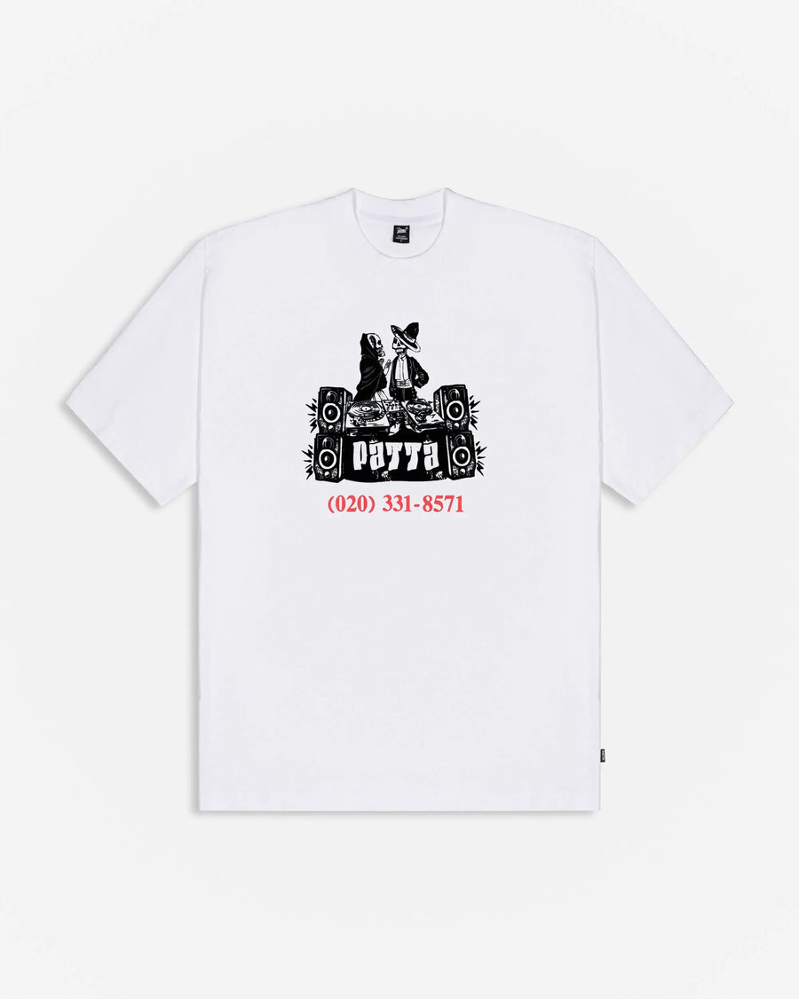 Patta DJ Skully T-Shirt (White) Patta