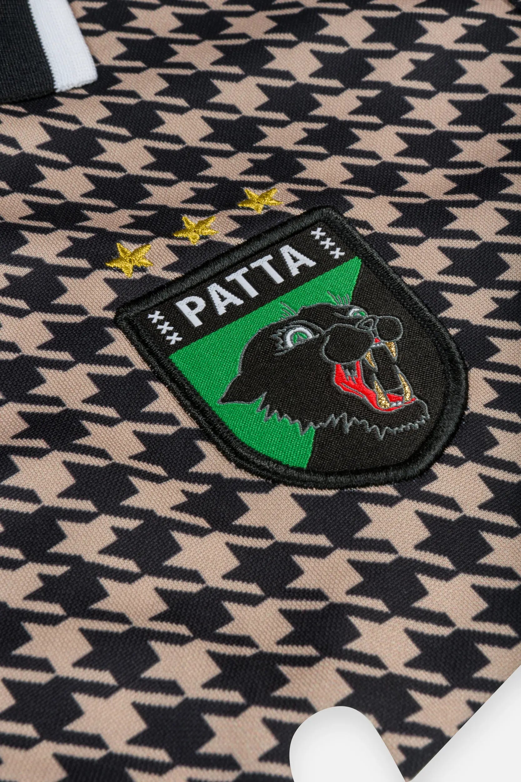 Patta Kids Houndstooth Football Jersey (Irish Cream) Patta