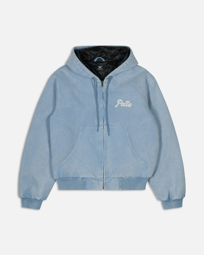 Patta Peace Canvas Hooded Jacket (Light Blue Denim) Patta