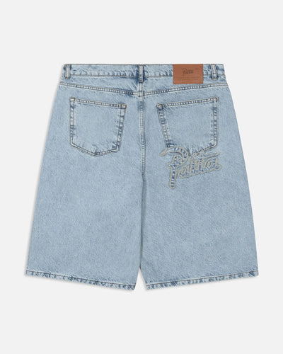 Patta Light Wash Denim Shorts (Light Blue Denim) Patta