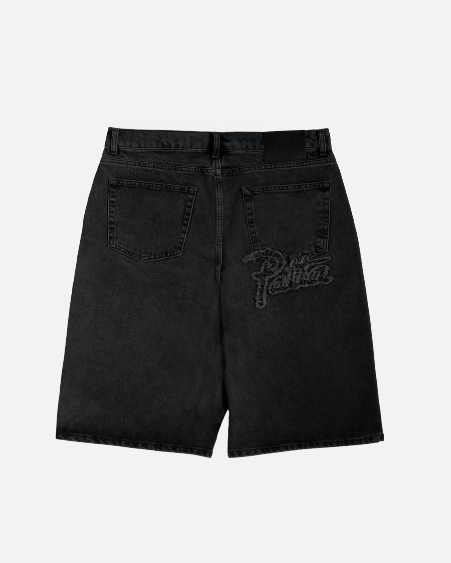 Patta Whiskers Denim Jorts (Black Denim) Patta