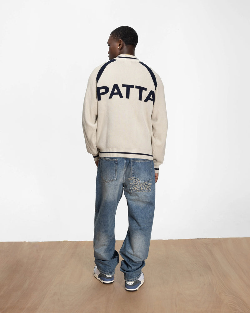 Patta Track Top Cardigan (Vaporous Grey) Patta
