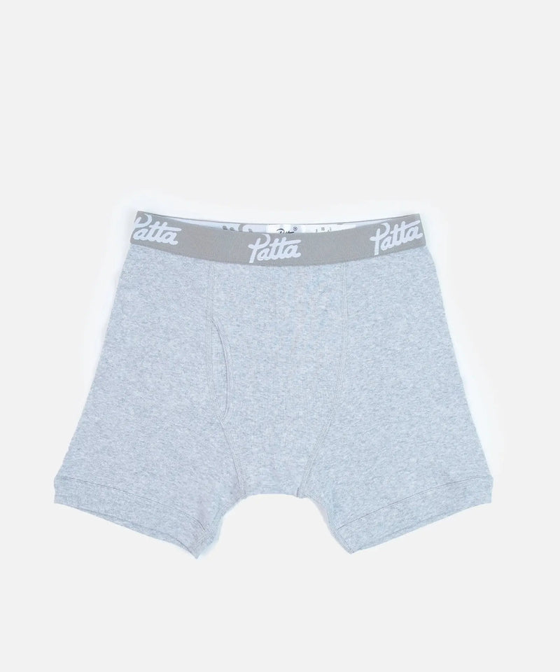 Patta Underwear Boxer Briefs 2-Pack (Melange Grey) Patta