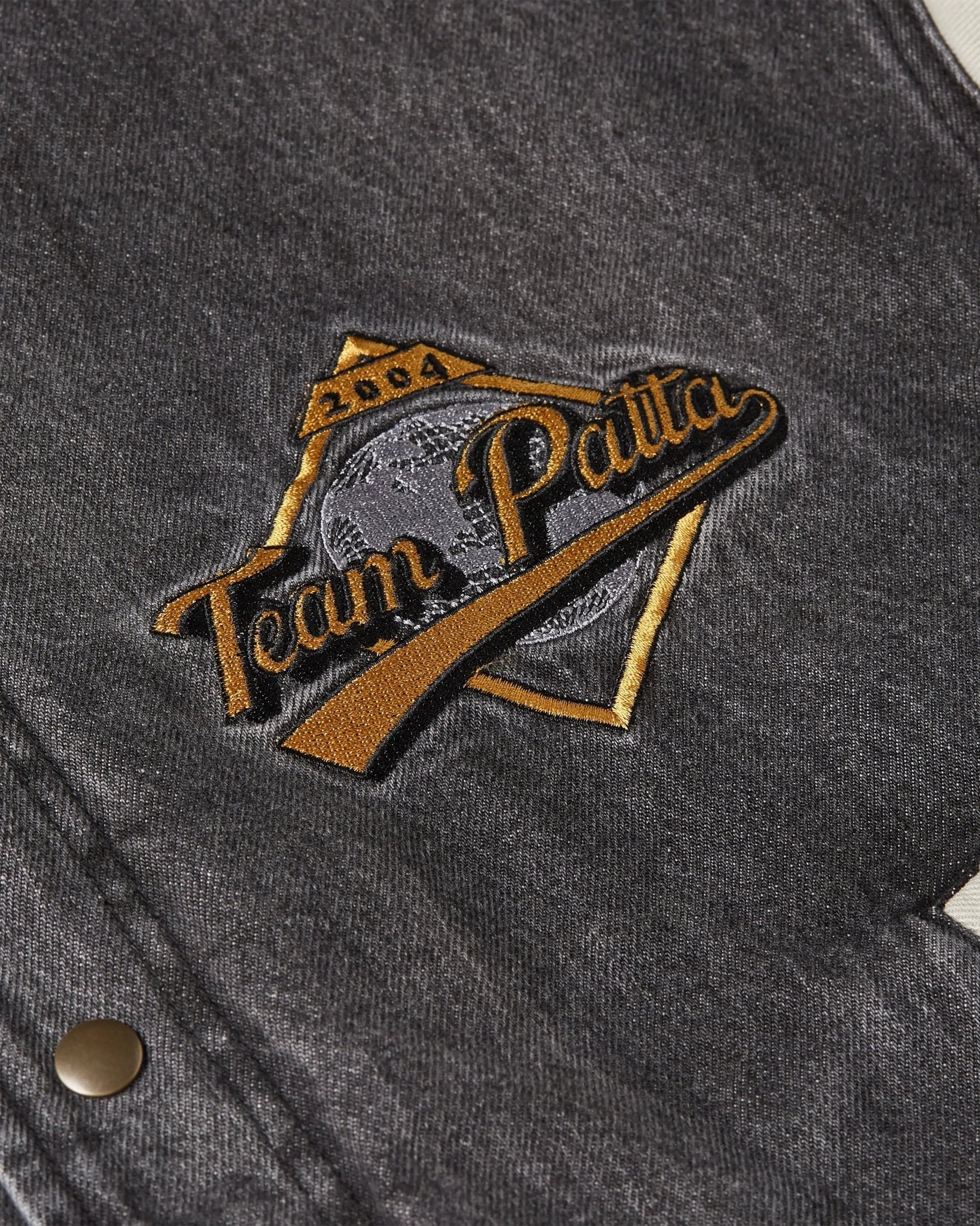 Patta Homerun Denim Varsity Jacket (Black) - Patta