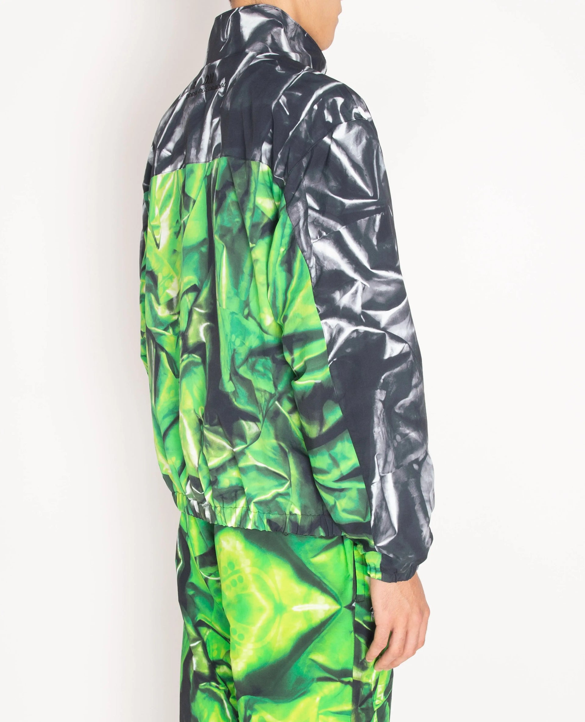 Patta x Bodil Ouedraogo Panelled Tracksuit (Green AOP/Grey AOP) Patta